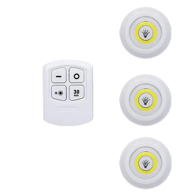 چراغ زیر کابینتی 3عددی ریموت دار باطری خور