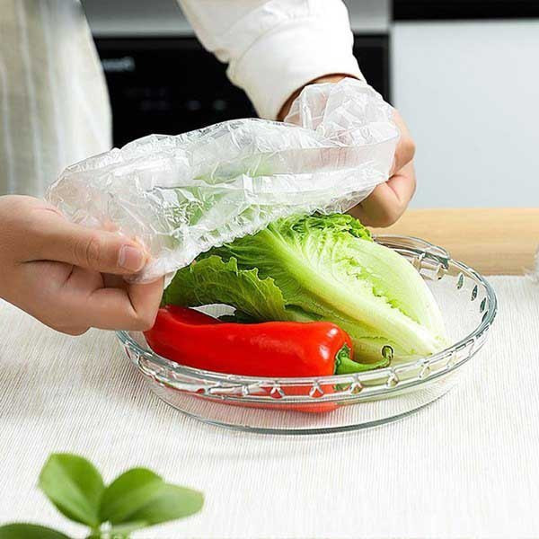 درپوش کش دار یکبار مصرف مدل محافظ غذا جنس پلاستیکی