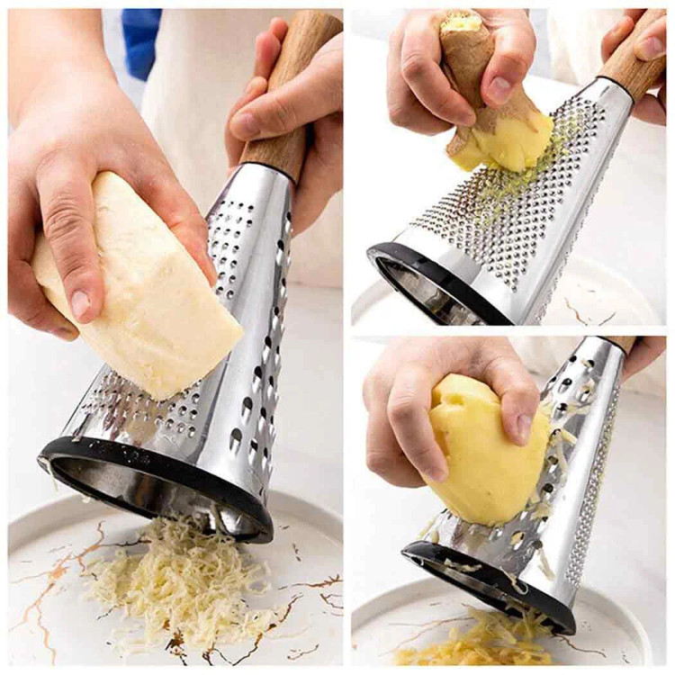 رنده مخروطی دسته چوبی شنگیا