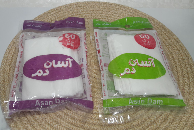 کیسه چای و دمنوش یکبار مصرف 60 عددی