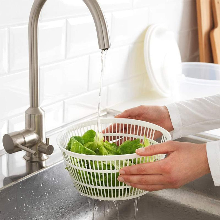 سبزی خشک کن دستی مدل salad spinner برند همارا