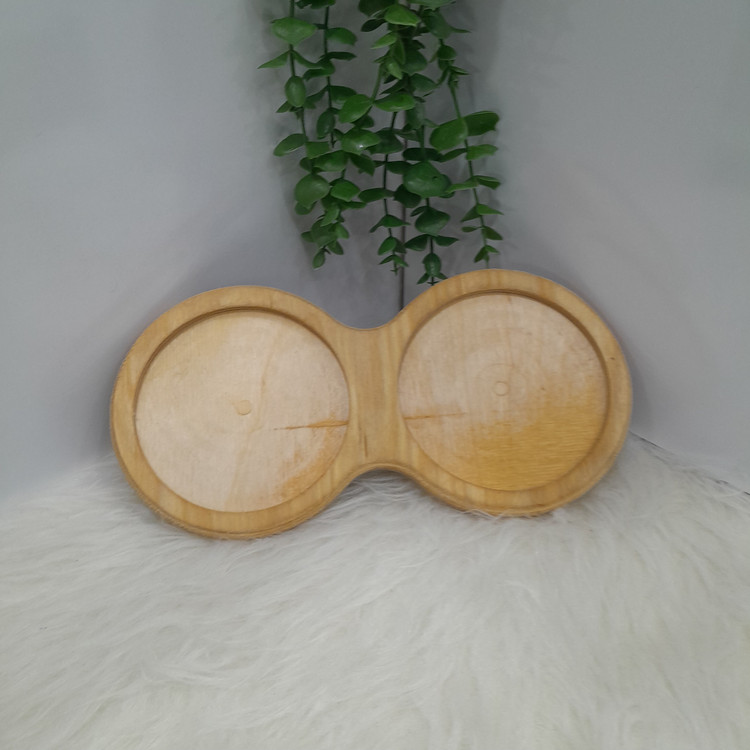 استند چوبی روغن ریز مدل دوتایی